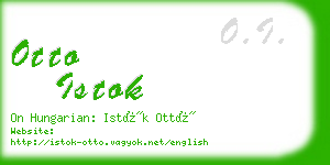 otto istok business card